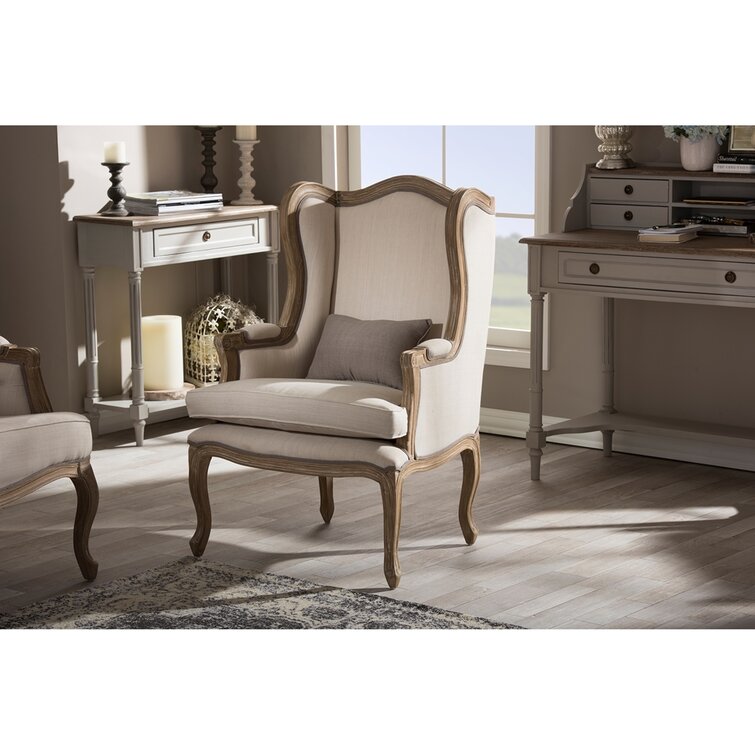 Laurel Foundry Modern Farmhouse Ornellas Upholstered Wingback